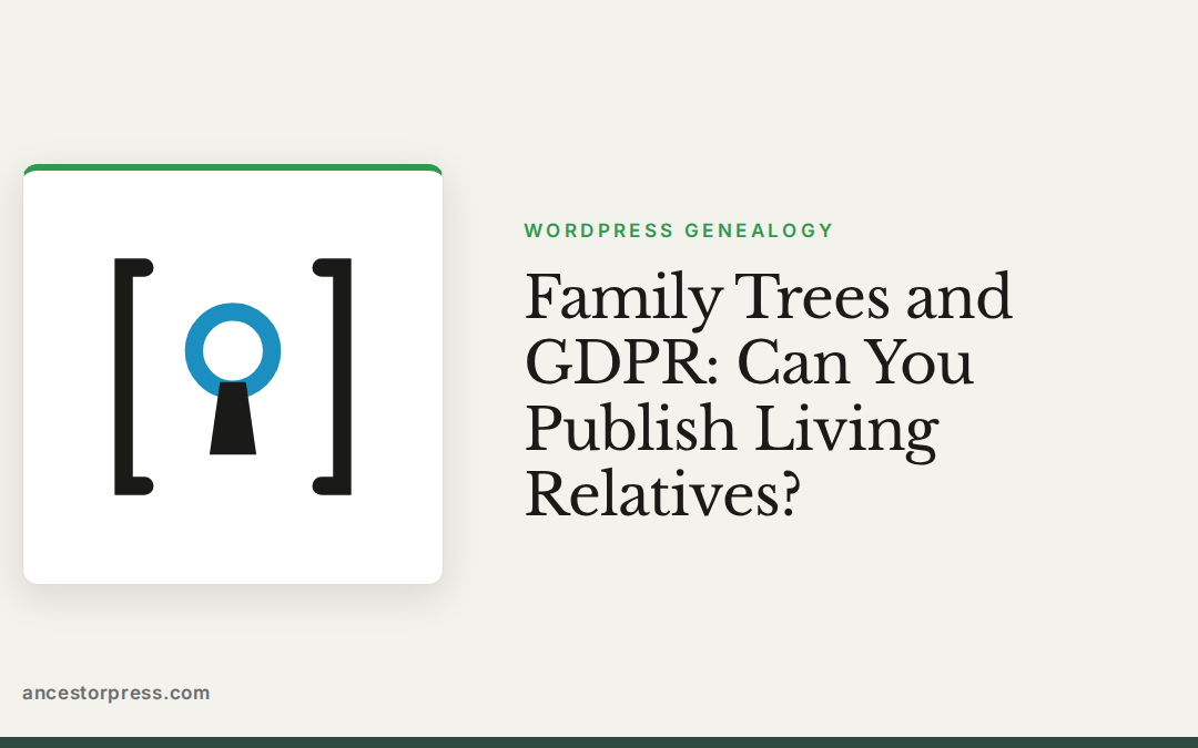 Family trees and GDPR
