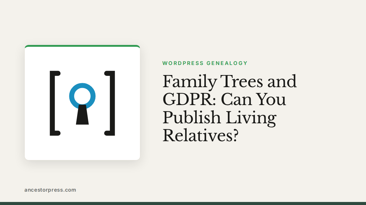 Family trees and GDPR