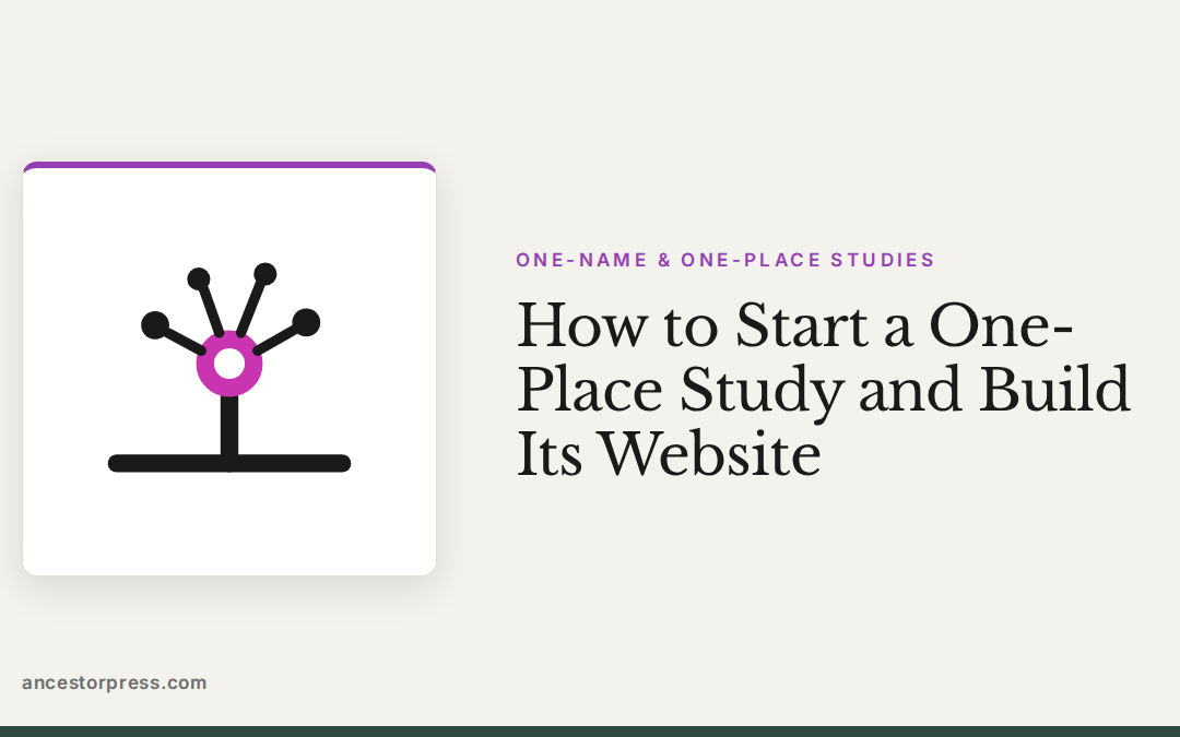 How to start a one-place study