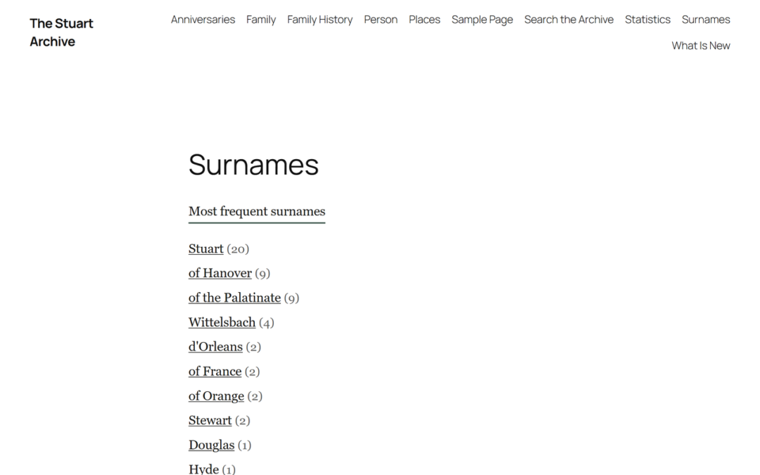 AP Family Archive vs RootsPersona: Publishing Your GEDCOM as a WordPress Website