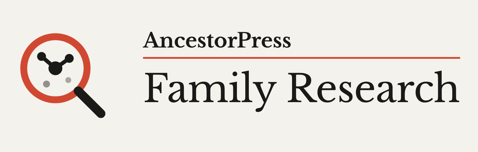 lockup-2x-research AncestorPress Family Research WordPress Plugin
