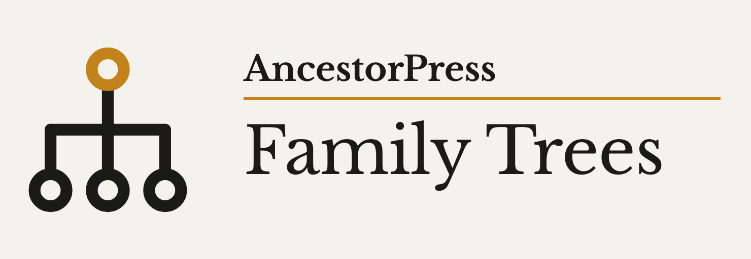 lockup-2x-trees Ancestor Press Family Trees Plugin Header